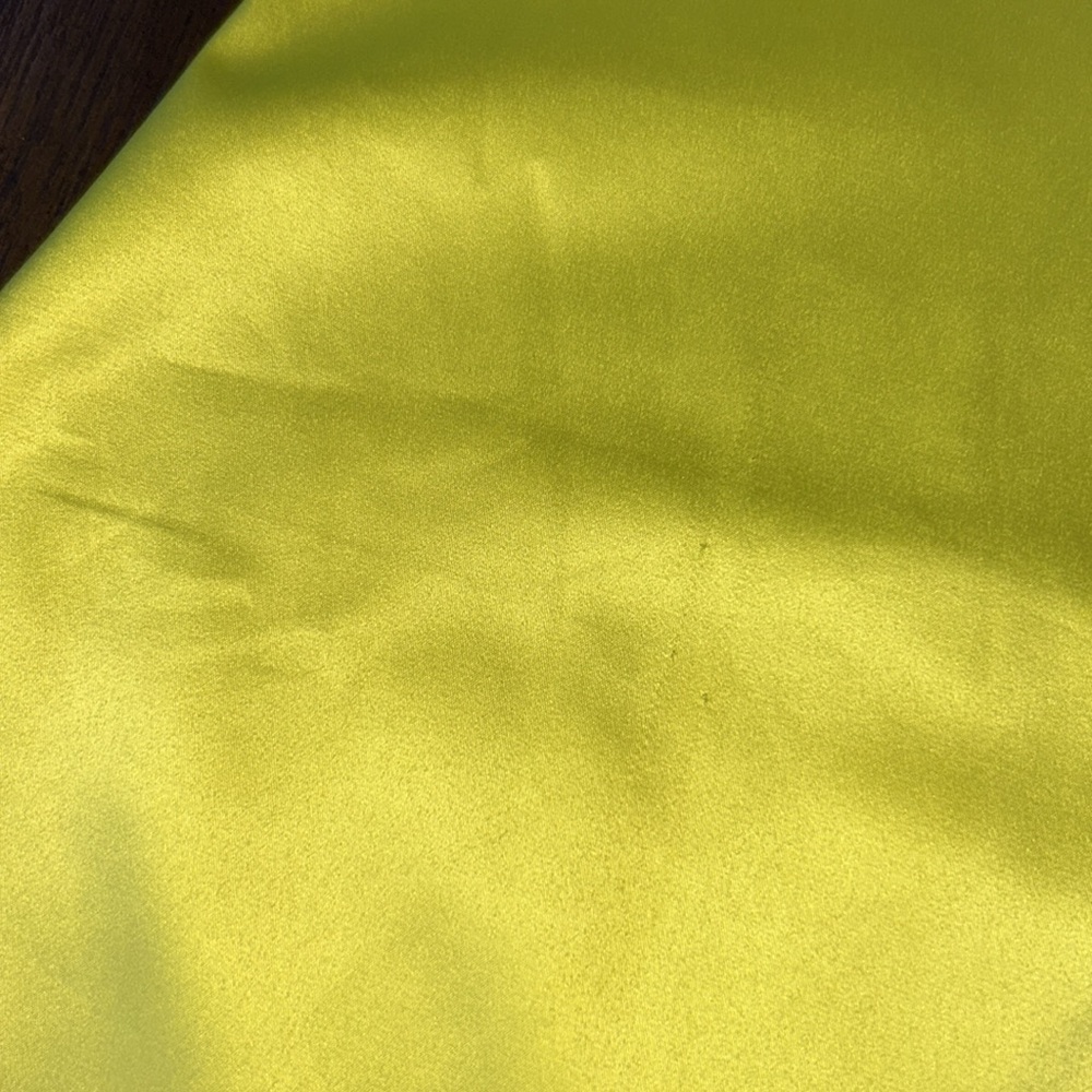 oh POLLY ‘Ahead Of The Curve' Underwired Satin Mini Dress in Neon Yellow - Picture 12 of 16